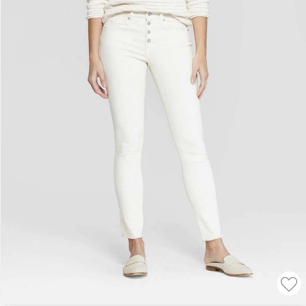 High Rise Button Fly Jeans